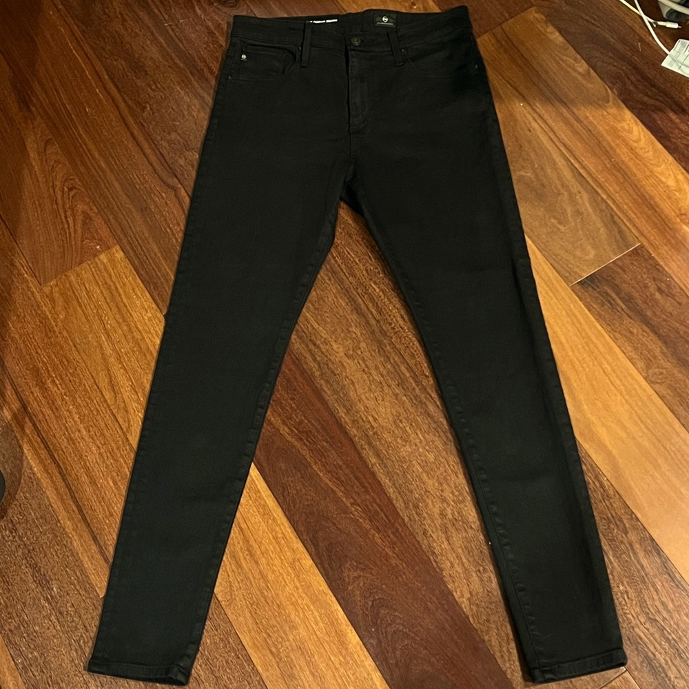 AG Adriano Goldschmied Black Jeans Farrah High Rise Skinny